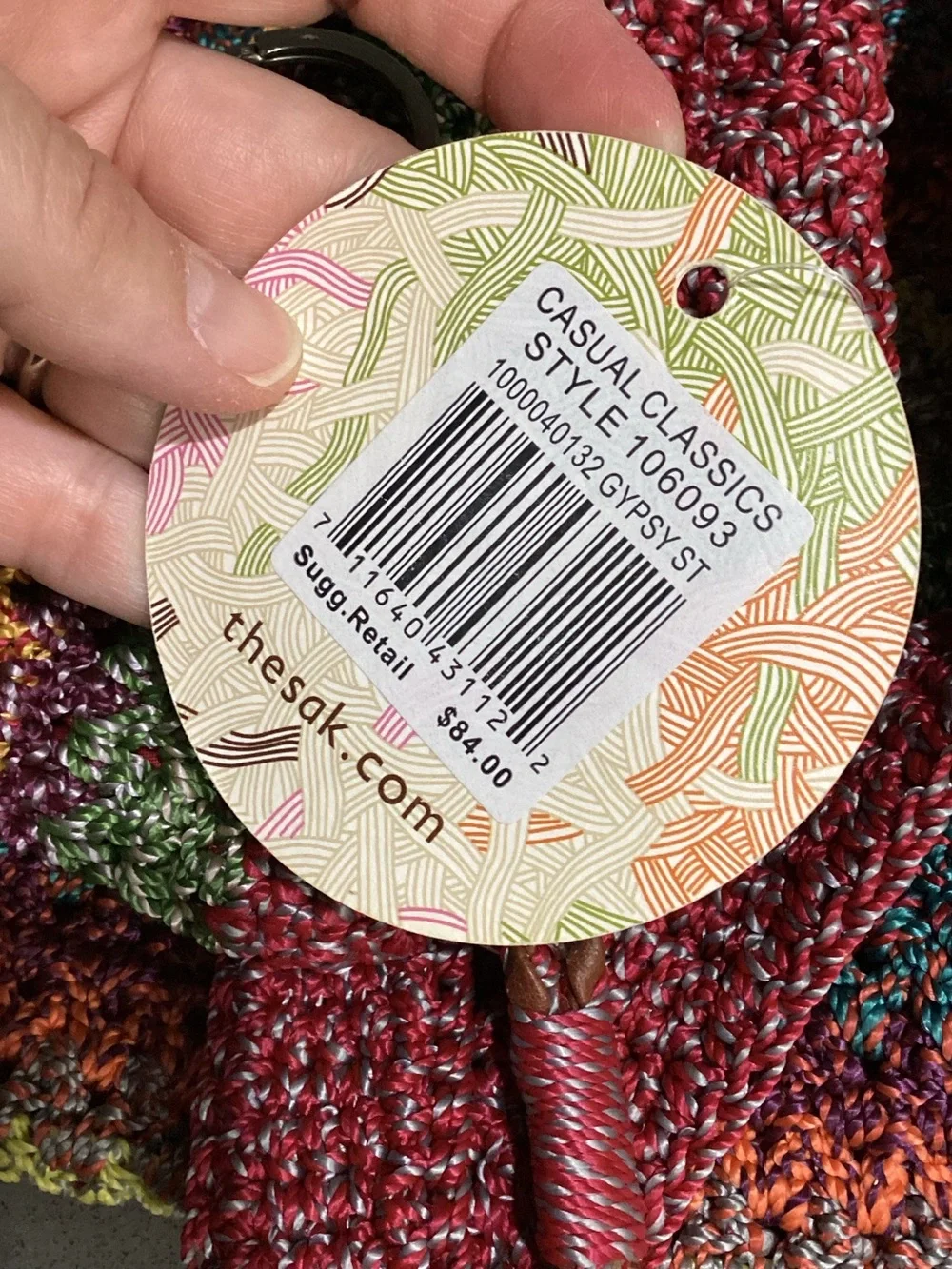 The Sak hand crocheted